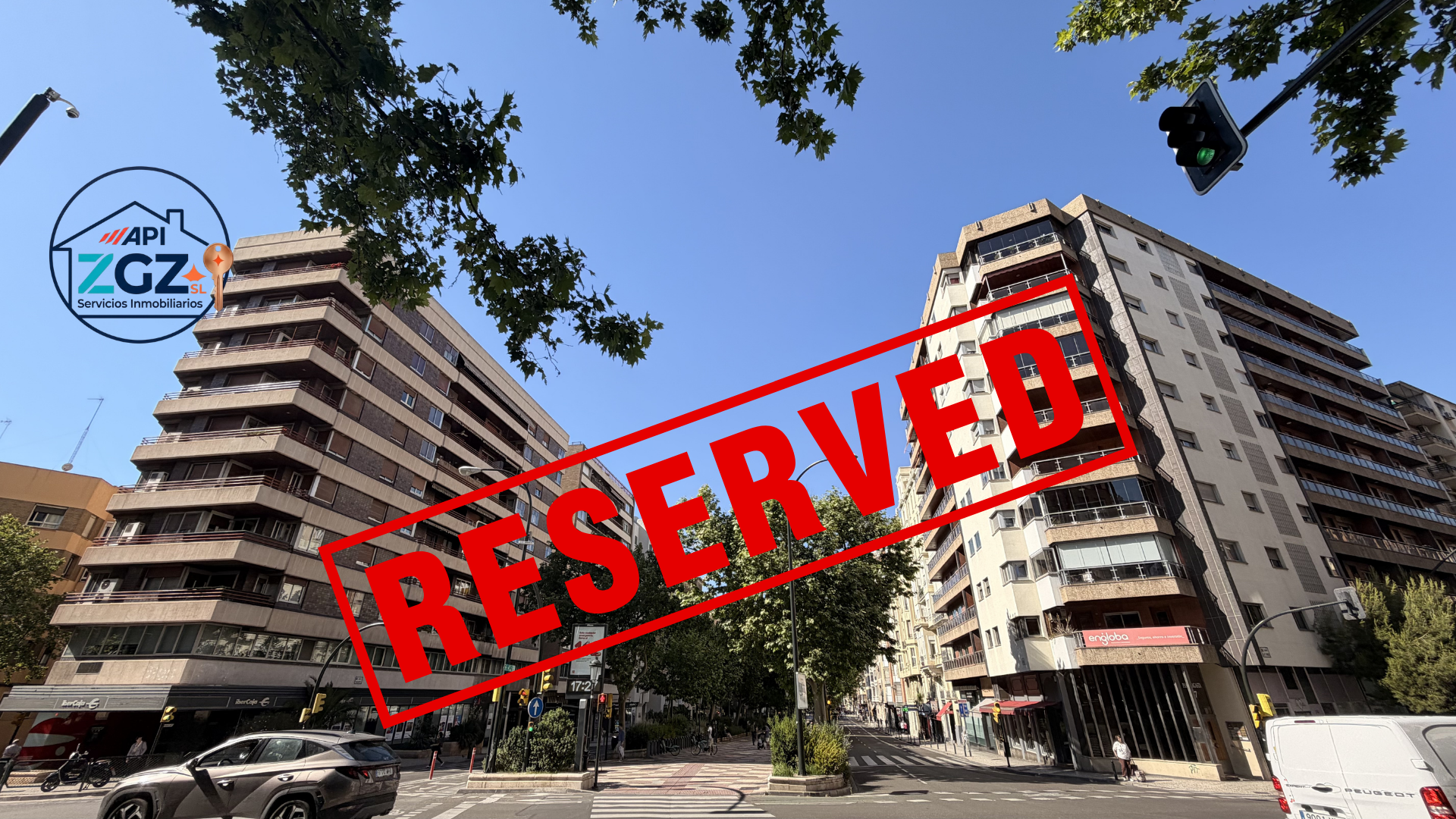 Fachada exterior del gran piso reservado de 137 m2 en Paseo Sagasta, Zaragoza Centro